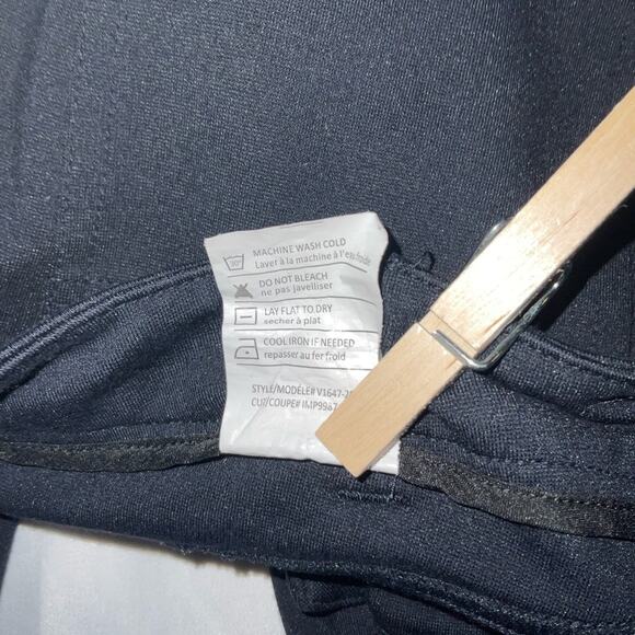 Vince Career Workwear Pants Mid Rise Black Ponte Stretch Skinny Riding Pants 6 - Picture 9 of 9